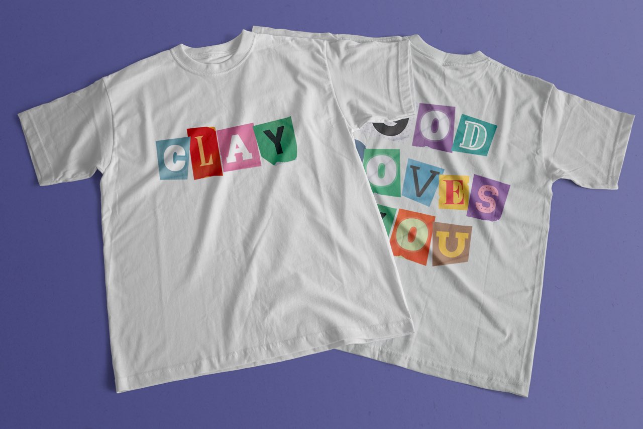 CLAY - GOD LOVES YOU T-SHIRT